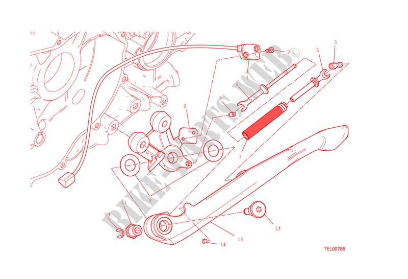 CABALLETTE para Ducati 1299 Panigale S 2015