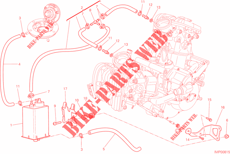 EVAPORATIVE EMISSION SYSTEM (EVAP) para Ducati Multistrada 1200 S Pikes Peak 2013