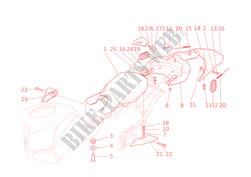 SILLIN (monoposto) para Ducati 999 S 2005