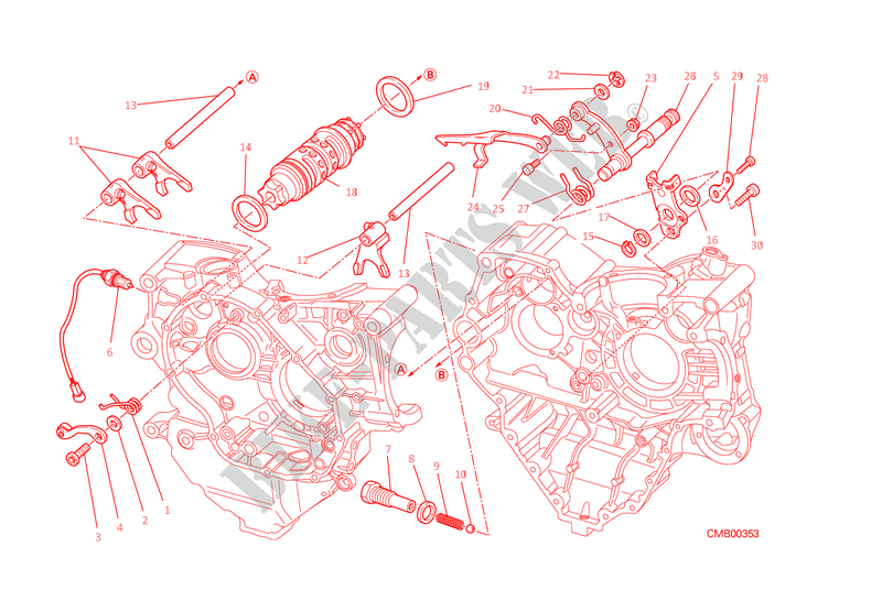 ARBOL SELECTOR para Ducati Diavel 1200 2015