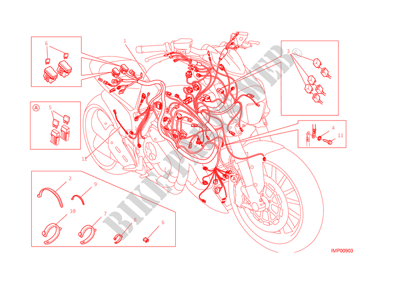 CONJUNTO DE CABLES para Ducati Diavel 1200 2015