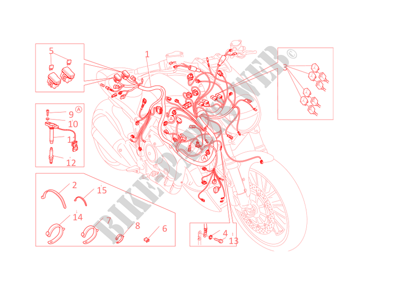 CONJUNTO DE CABLES para Ducati Diavel Carbon 2013