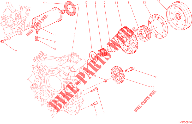 PUESTA EN MARCHA ELECTRICA Y ENCENDIDO para Ducati Hypermotard 2015