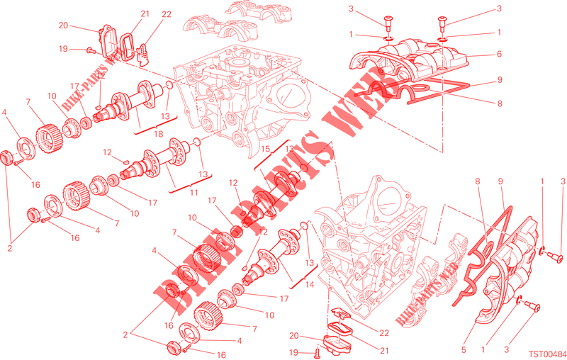 CULATA: DISTRIBUCION para Ducati Hyperstrada 2015