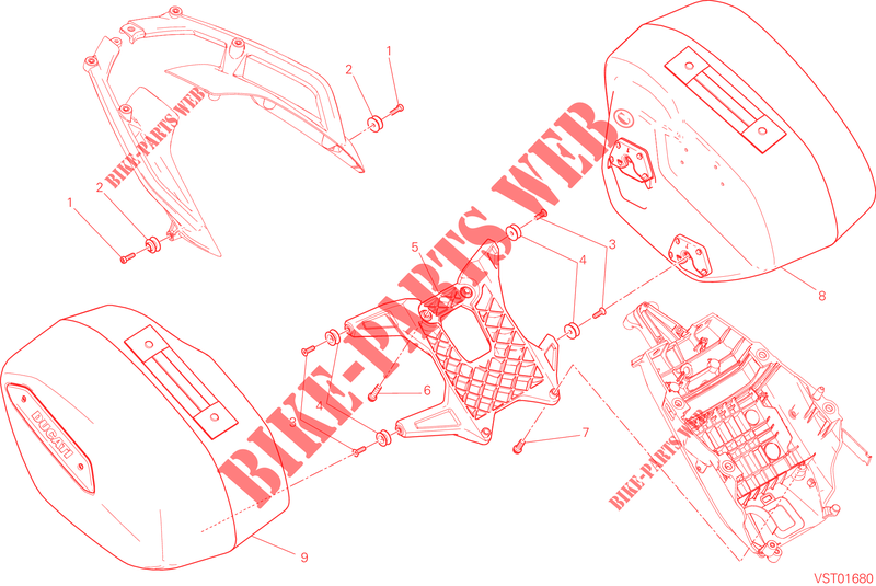 MALETAS LATERALES para Ducati Hyperstrada 2015