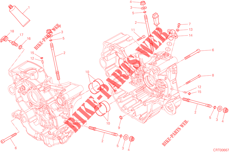 CARTER CIGÜEÑAL para Ducati Hypermotard SP 2015