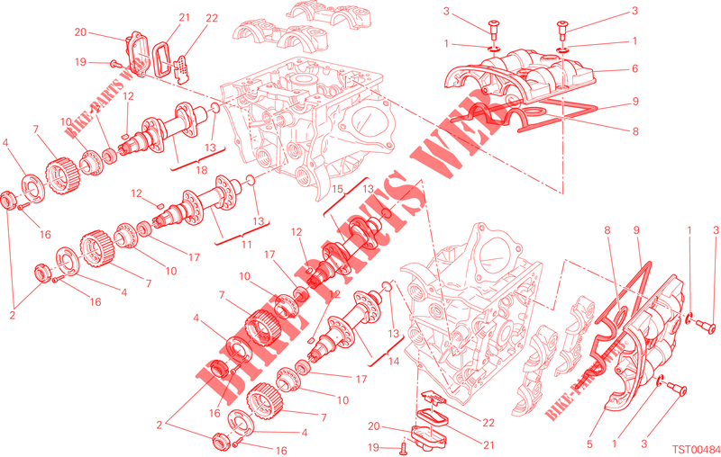 CULATA: DISTRIBUCION para Ducati Hypermotard SP 2015