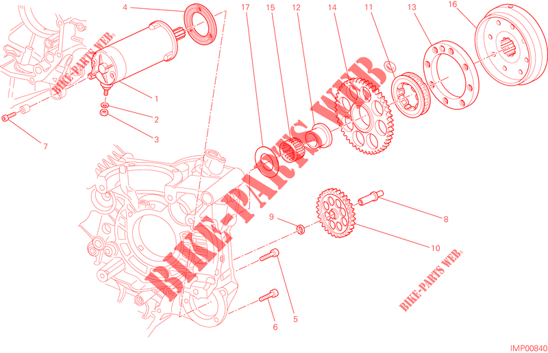 PUESTA EN MARCHA ELECTRICA Y ENCENDIDO para Ducati Hypermotard SP 2015
