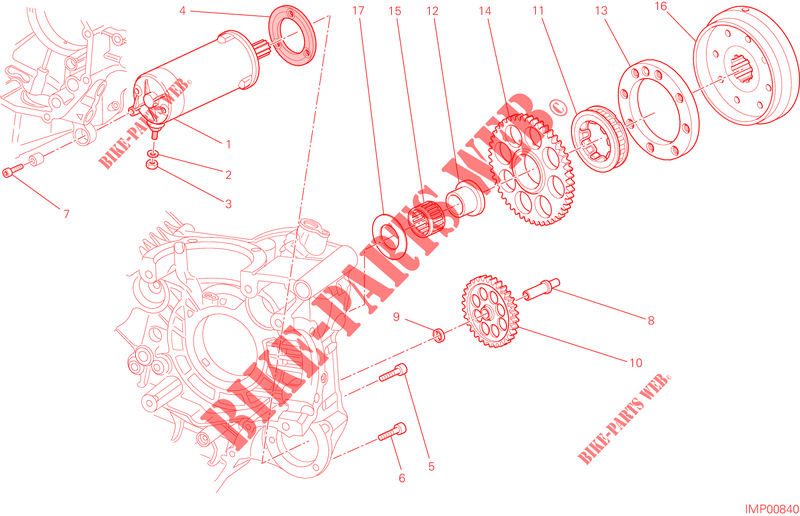 PUESTA EN MARCHA ELECTRICA Y ENCENDIDO para Ducati Hypermotard 2014