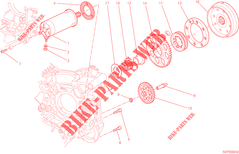 PUESTA EN MARCHA ELECTRICA Y ENCENDIDO para Ducati Hypermotard SP 2014