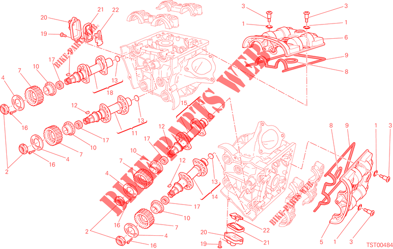 CULATA: DISTRIBUCION para Ducati Hypermotard 2013