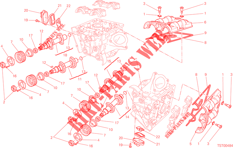 CULATA: DISTRIBUCION para Ducati Hyperstrada 2013