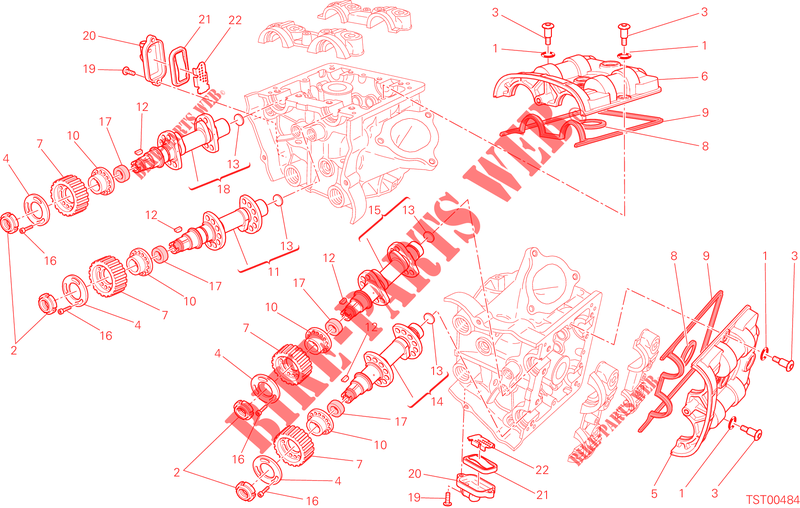 CULATA: DISTRIBUCION para Ducati Hypermotard SP 2013