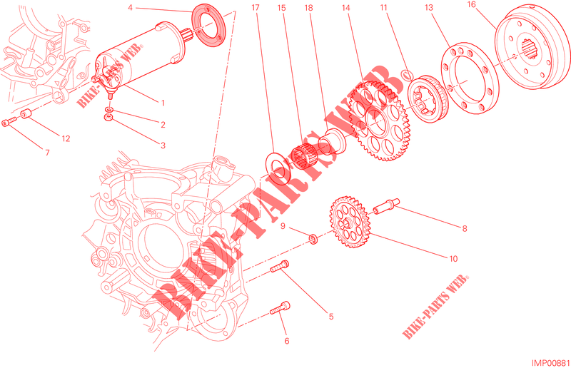 PUESTA EN MARCHA ELECTRICA Y ENCENDIDO para Ducati Hypermotard SP 2013