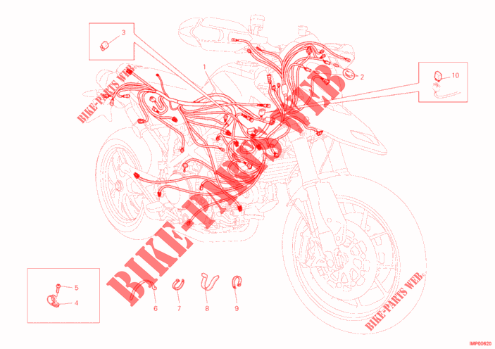 INSTALACION ELECTRICA para Ducati Hypermotard 1100 EVO SP 2011