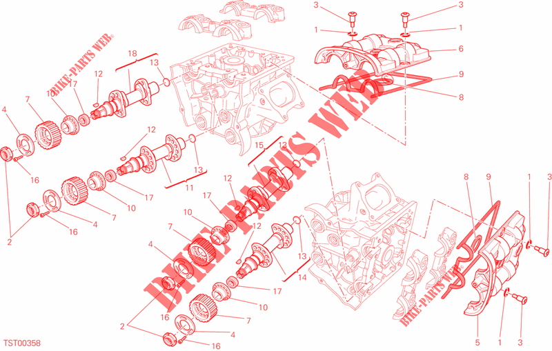 ARBOL DE LEVAS para Ducati Streetfighter 848 2015