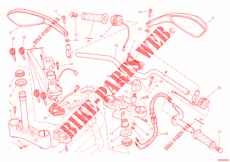 MANILLAR para Ducati Streetfighter 848 2014