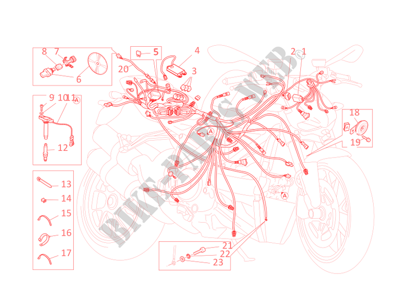 CONJUNTO DE CABLES  para Ducati Streetfighter S 2010