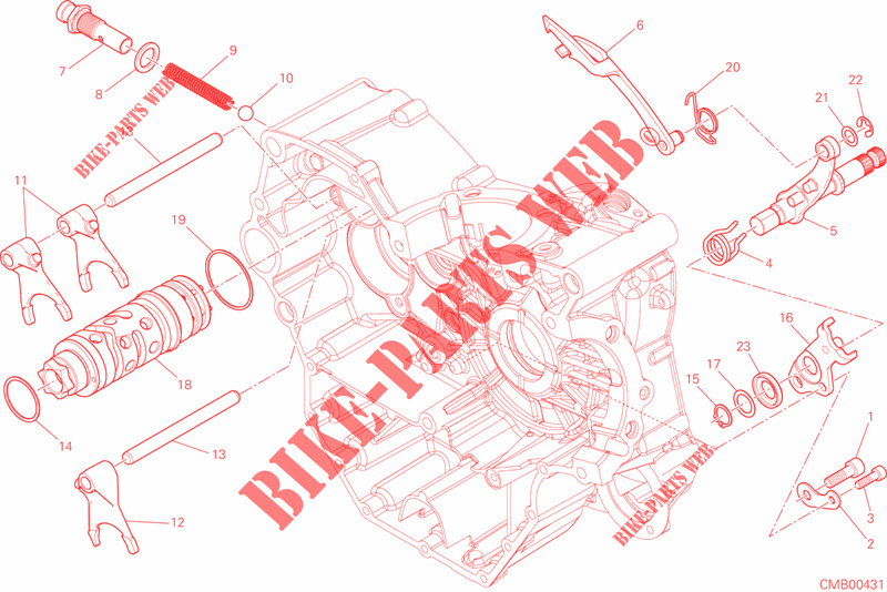 SELECTOR CAMBIO para Ducati Monster 821 DARK 2016