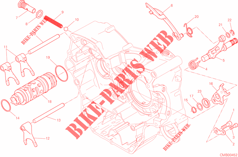 SELECTOR CAMBIO para Ducati Scrambler 800 Desert Sled 2018
