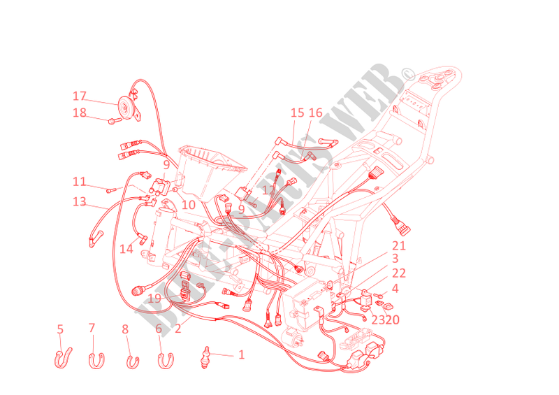 CONJUNTO DE CABLES  para Ducati Multistrada 1000DS 2003