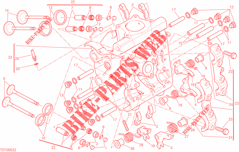 CULATA HORIZONTAL para Ducati Monster 821 DARK 2015