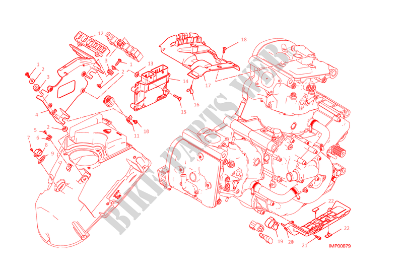 CENTRAL CONTROL MOTOR para Ducati Monster 1200 S 2015