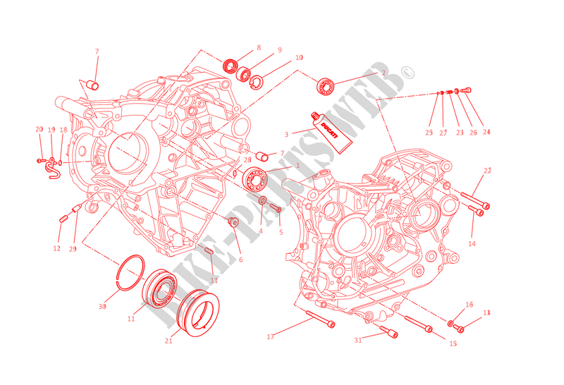 PAR SEMICÁRTERES para Ducati Monster 1200 S 2015