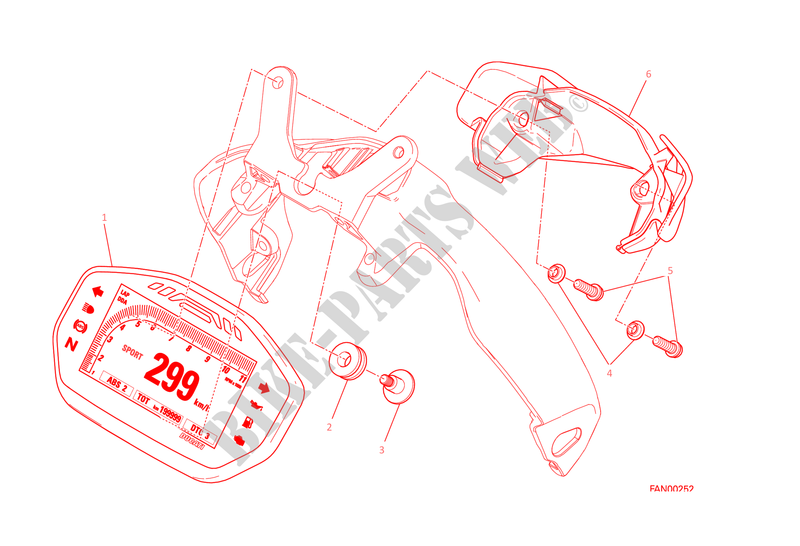 TABLERO DE INSTRUMENTOS para Ducati Monster 1200 S 2015