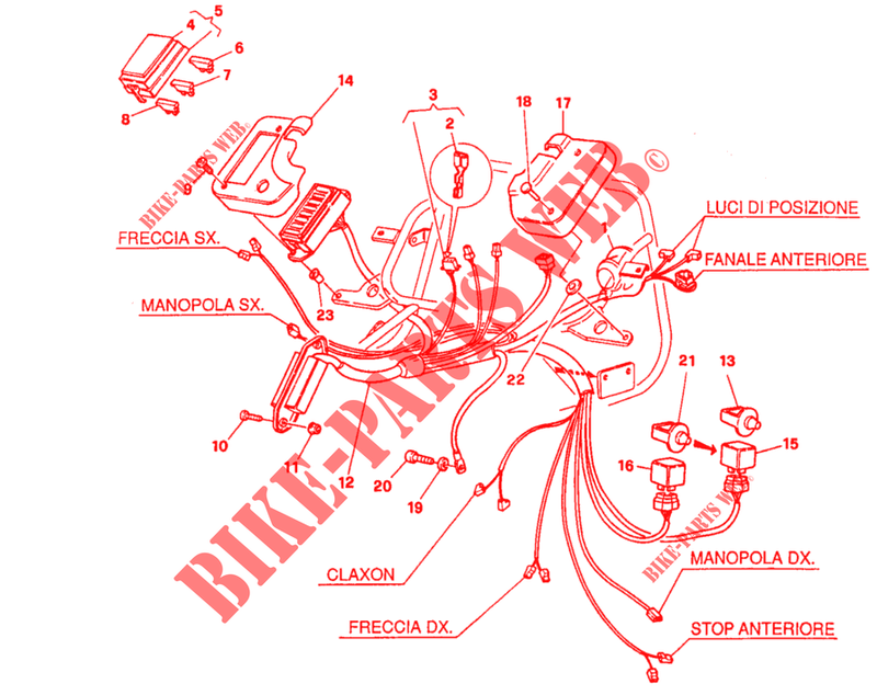 INSTALACION ELECTRICA (DM 007707) para Ducati 750 SS 1992