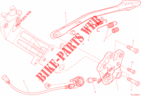 CABALLETE LATERAL para Ducati Diavel 1200 Titanium 2015