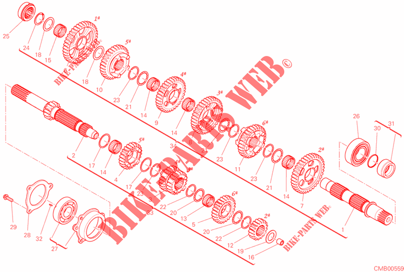 CAJA DE CAMBIOS para Ducati Panigale V4 S 1100 2020