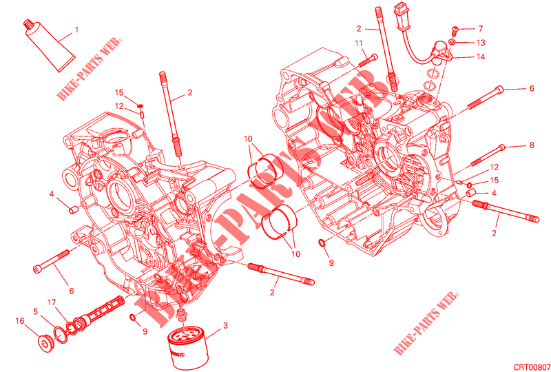 CARTER CIGÜEÑAL para Ducati Hypermotard 950 2019