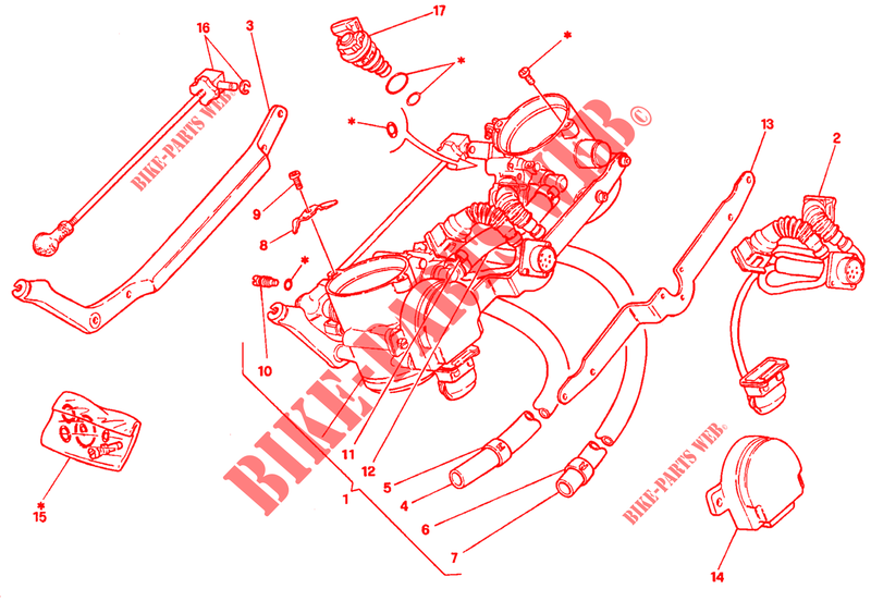 MARIPOSA para Ducati 916 1994