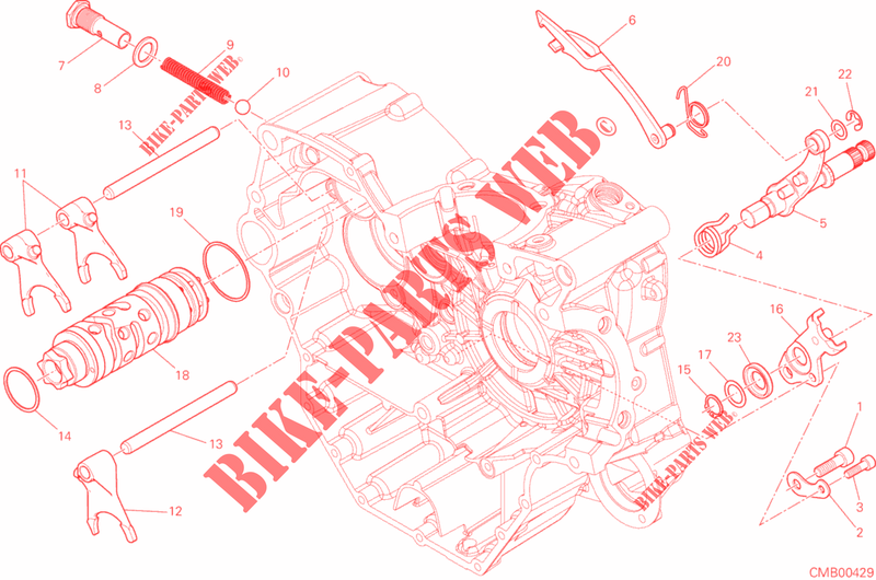 SELECTOR CAMBIO para Ducati Hypermotard 939 2016