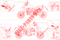 ETIQUETA DE PRECAUCIÓN para Ducati Hypermotard 950 SP 2019