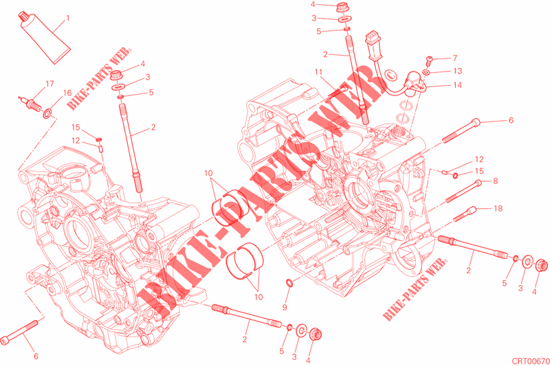 CARTER CIGÜEÑAL para Ducati Monster 821 2015