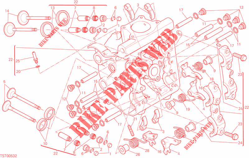 CULATA HORIZONTAL para Ducati Monster 821 2015