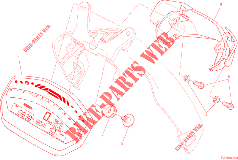 TABLERO DE INSTRUMENTOS para Ducati Monster 821 2015