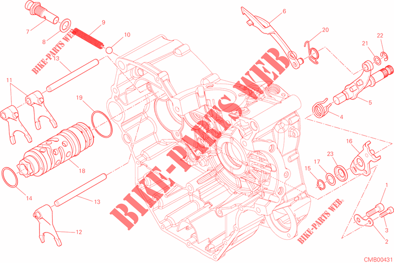 SELECTOR CAMBIO para Ducati Monster 821 Stripes 2015