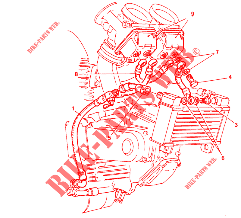 CALENTADOR CARBURADOR para Ducati Monster 750 1997