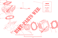 CILINDRO   PISTÓN para Ducati Monster 659 Learner Legal (LAMs) 2013