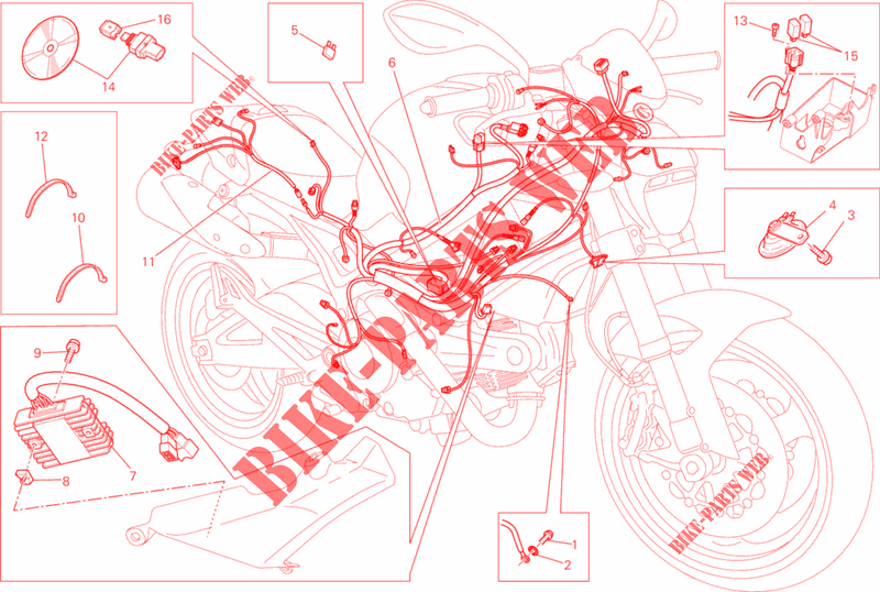 INSTALACION ELECTRICA para Ducati Monster 795 2015
