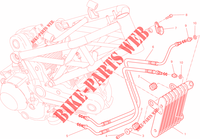 RADIADOR DE ACEITE para Ducati Monster 795 ABS Red Stripe 2015