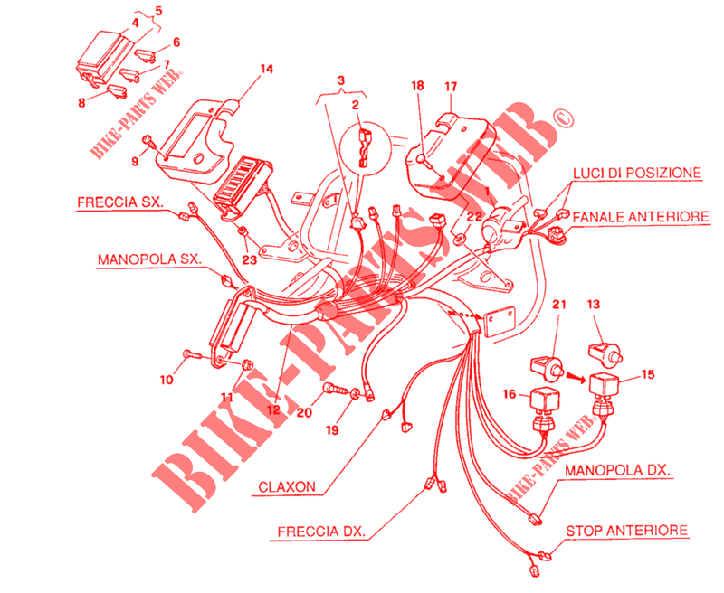 INSTALACION ELECTRICA (DM 016056) para Ducati 900 SS 1995