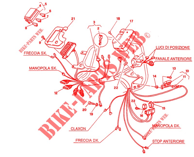 INSTALACION ELECTRICA (FM 007706) para Ducati 750 SS 1995