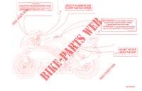 ETIQUETA DE PRECAUCIÓN (USA) para Ducati 900 SS 2000