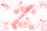 ETIQUETA DE PRECAUCIÓN para Ducati Hypermotard 950 RVE 2021