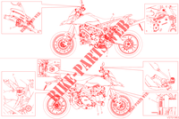 ETIQUETA DE PRECAUCIÓN para Ducati Hypermotard 950 RVE 2022