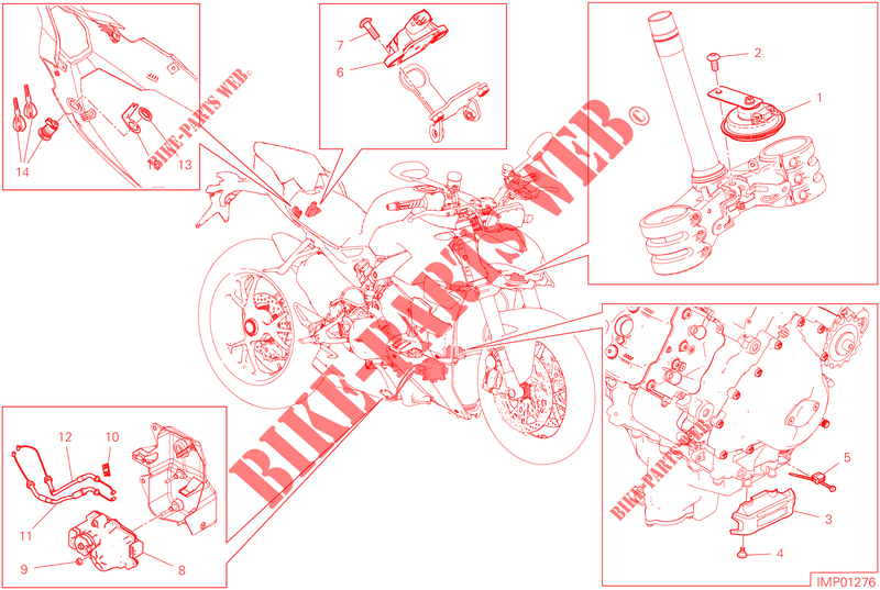 PIEZAS ELÉCTRICAS para Ducati Streetfighter V4 SP2 2023
